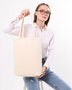 Zoozie Bags 0021 Bolso de mano de algodón 35 x 40 x 8 cm Crema
